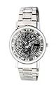 Exotica Fashions Analogue Silver Dial Men's Watch - Transparent Silver Skeleton Watch-1-St