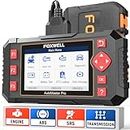 FOXWELL OBD2 Scanner NT604 Elite Car Scanner ABS SRS Transmission, Check Engine Code Reader, Diagnostic Scan Tool with SRS Airbag Scanner, ODB2 Code Scanner for Cars and Trucks with Battery Test