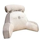 Back Rests for Sitting In Bed | Reading Pillow for Bed Adult | Back Cushion Rest Pillows with Detachable Neck Support & Arms for Sitting In Bed, Reading, Watching TV, Gaming