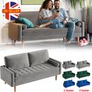 2/3 Seater Velvet Sofa Modern Couch Love Seat Settee for Living Room Home Office