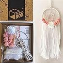 The brown box Dream Catcher Making Kit,Craft Kit,Art and Craft Kit,Craft Kit for Girls 9-12,Art and Craft Kit for Adults,Hobby kit,Birthday Gift,Birthday Return Gift,DIY Kit for Kids and Adults.
