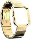 Watch Straps Loop Mesh Stainless Steel Bracelet Strap Band with Magnet Lock for Fitbit Blaze 0000 Xinduolei (Color : Gold)