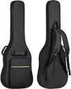 Glow Wings Enterprises Electric Guitar Bag Gig Bag 6mm Padding Backpack Padded Soft Guitar Case Black