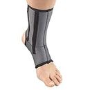 Champion Ankle Brace, Open Heel, Flexible Support Stays, Airmesh Fabric, Grey, X-Large