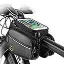 BlueDorado Bike Phone Front Frame Bag Waterproof Bicycle Handlebar Bag with Touch Screen Cell Phone case Holder Cycling storage Pouch for iPhone 11 XS XR Max