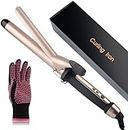 Hair Curler 32MM, Curlingoo Curling Irons with Ceramic Coating for Long Short Thick Fine, Professional Curling Wands with Glove 120 ℃ ~ 210 ℃ (32MM)