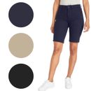 Girl's Super Stretch School Uniform Skinny Bermuda Shorts (Size: 4-20) FREE SHIP