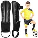 FRIUSATE Football Shin Pads for Boys Kids, Leg Shin Guards with Calf & Ankle Protection for Kids, Footballs Training Equipment for Age 3-14 Youth and Adult Boys Girls Soccer Games(S)