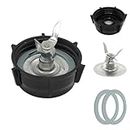 for Oster Blender Replacement Parts Blender Ice Crusher Blade with Jar Base Cap and Two Rubber O Ring Sealing Ring Gasket, Compatible with Oster Osterizer Blenders Accessories
