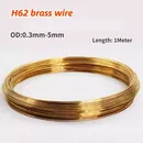 1 Meter Solid Brass Wire Soft Metal 0.2/0.3/0.4/0.5/0.6/0.7/0.8/1/1.2/1.4/1.5/1.6/1.8/2/2.3-5mm for