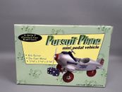 Avión de pedales Pursuit Plane Die-Cast Metal 1997 Xonex Edición Coleccionista