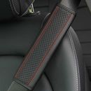 2PCS Red Car Seat Belt Cover Strap Pad Shoulder Comfort Cushion Car Accessories