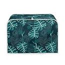 Howilath Tropical Hawaii Leaves Black Toaster Protectors for most Standard Toasters Small Appliance Toaster Cover-S