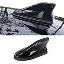 cerfioo Pack-1 Car Shark Fin Antenna, Car Signal Receiver, Car Roof Decorations, Universal Automobile Accessories, for Most Cars, Trucks and Vans (Black)