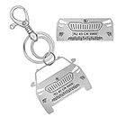 BAMALI Black Laser Engrave Customize Matt Finish Stainless Steel Car Keychain with personalize Number. Metal Key chain Gift for car and bike lovers