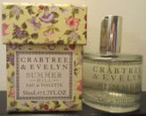 Crabtree & Evelyn Summer Hill EDT 1.7 oz READ - SMELL GOOD & HELP DOGS CATS!