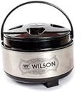 Zero To Infinity Store Stainless Steel Hot Meal Serving Insulated Wilson Casserole for roti chapati with Plastic Cover and Bottom Set of 1 2000ml