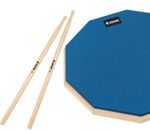 1 practice pad with drum sticks 