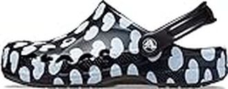 Crocs Mixte Baya Graphic Clog, Black White, 46/47 EU