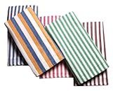 Hornbill Enterprises Single Size Light Weight Pure Cotton Blanket for Daily Use/Soft Blanket/Bedsheet/Ac Blanket/Throw Blanket/Fancy Design (Blue White Stripes 60x90 inches) Set 5 (Multicolor)