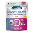 Dr. Beckmann MAGIC LEAVES Laundry Detergent Sheets BIO | Convenient and pre-dosed laundry detergent sheets | Dissolvable & climate neutral | 40 sheets
