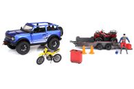 Adventure Force Metal Vehicle Deluxe Playset Bronco Truck, ATV, Dirt Bike, Kids