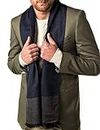 Marino’s Winter Cashmere Feel Men Scarf,100% Cotton Fashion Scarves, In Elegant Gift Box - Blue/Gray - One Size