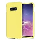 ZUSLAB Galaxy S10e Case Nano Silicone Shockproof Gel Rubber Bumper Protective Cover for Samsung (2019) - Yellow
