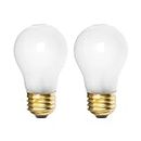Belleone 8009 Light Bulbs for Refrigerator Oven - 130V 40W Replacement Incandescent Bulbs Fit for Whirlpool GE Kenmore Frigidaire Amana KitchenAid Freezer, Yellow Warm Light Color, 2 PCS
