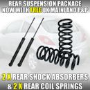 VAUXHALL CORSA D 2006 > REAR SHOCK ABSORBERS x 2 & REAR COIL SPRINGS x 2 NEW
