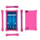 Laser 7" Android Tablet 32GB with Android 12 Go & Google Kids Space Pink Case