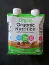 (4) Cartons Orgain Organic Nutrition Nutritional Shake Iced Cafe Mocha 11 Oz Ea