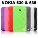 Gel Case S Curve Slim Soft Thin Cover + Screen Protector for Nokia Lumia 630 635