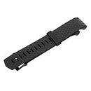 UJEAVETTE® 3D Silicone Gel Wrist Band Strap +Buckle For Fitbit Charge 2 Bracelet Black