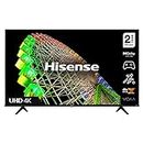 Hisense 55A6BGTUK (55 Inch) 4K UHD Smart TV, with Dolby Vision HDR, DTS Virtual X, Youtube, Netflix, Disney +, Freeview Play and Alexa Built-in, Bluetooth and WiFi (2022 NEW), black