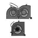 Bewinner CPU + GPU Fan Replacement for MSI GS75 P75 MS 17G1 MS 17G2, 4 Pin Laptop Fan Perfect Replacement for Damaged Parts of Your Laptop DC 5V/0.5A (CPU and GPU Fan)