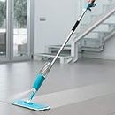 Verozi® Magic Flat Microfiber Mop for Floor Cleaning 360° Squeeze Flat Mop for Home Cleaning with Stainless-Steel Dry and Wet Handle Bucket Less Mop and 2 Microfiber Refill Pad (Pack of 1)