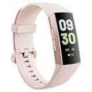 Activity Trackers for Women Men 1.1''AMOLED Screen Fitness Watches with Heart Rate Blood Pressure Sleep Monitor Calorie Tracking Step Counter Smart Band for Android and iPhone (Pink)