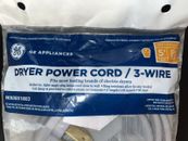 Cable de alimentación secadora de electrodomésticos GE 3 cables nuevo en paquete WX09X10003