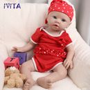 IVITA 19'' Silicone Reborn Doll Soft Silicone Baby Girl Doll Take a Pacifier