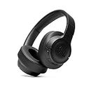 JBL Tune 710BT by Harman, 50 Hours Playtime with Quick Charging Wireless Over Ear Headphones with Mic, Dual Pairing, AUX & Voice Assistant Support for Mobile Phones (Black)