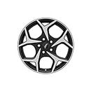 Uno Minda 15 inch Car Alloy wheel Black Machined SPRINT-5 Holes, 114.3 PCD, W1D205-000M00