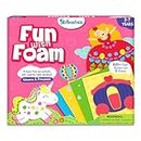 Skillmatics Art Activity - Fun with Foam Unicorns & Princesses, No Mess Sticker Art for Kids, Craft Kits, DIY Activity, Gifts for Boys & Girls Ages 3, 4, 5, 6, 7, Travel Toys