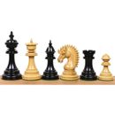 4,4" Dragon Luxus Staunton Schachfiguren Nur Set -Dreifach gewichtet - Eben holz