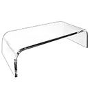 AMT Premium Acrylic Monitor Stand Clear Monitor Stand Clear Monitor Riser Laptop/PC/Multimedia Monitor Stand for Home Office