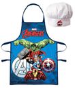 Kids Apron Chef Hat Set Baking Cooking Aprons For Children Boy Girl - Avengers