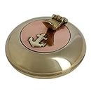 Decor Hub Brass Small Cigarette Accessories Brass Metal Pocket Ashtray with Lid Best Gifts Ideas for Adult