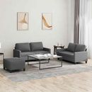Sofa Set 2-Seater Sofa 3-Seater Couch Lounge Sofa with Armrest Fabric vidaXL