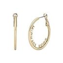 Michael Kors Women's Silver, Rose Gold & Gold Hoop Earrings, No Size, Stainless Steel, No Gemstone