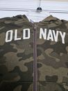 Old Navy Gender-Neutral Logo Zip Hoodie Olive Camo for Kids Size S (6-7) NWT